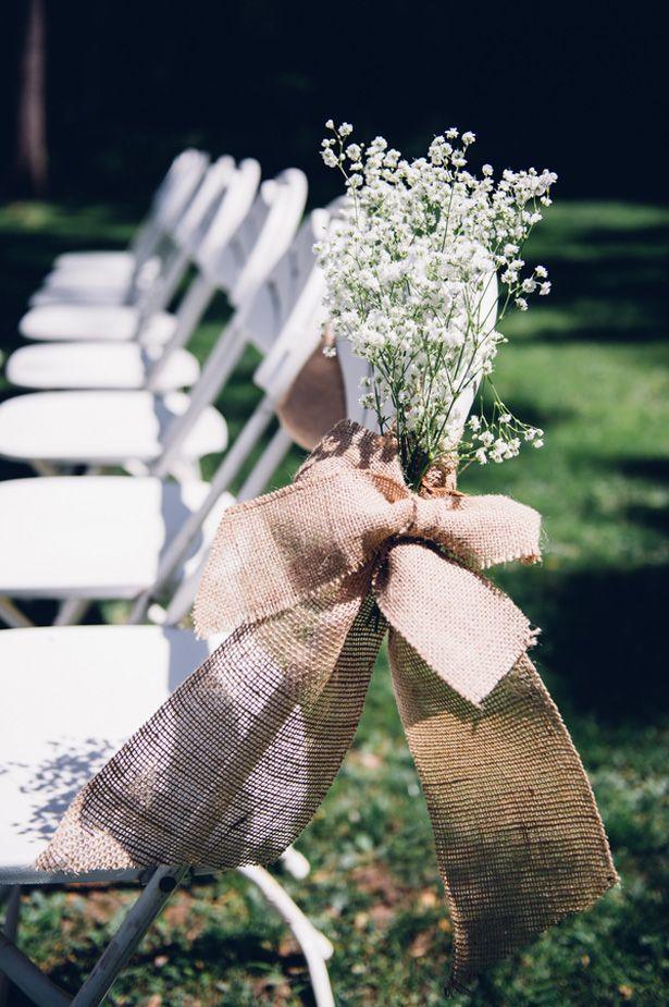 6"X108" Natural Jute Burlap Chair Bow Sashes for Wedding Event Party Ceremony Reception - Decotree.co Online Shop