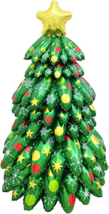 4.3FT Inflatable Christmas Tree Foil Balloons / Big Holiday Balloons for Christmas Party Decoration