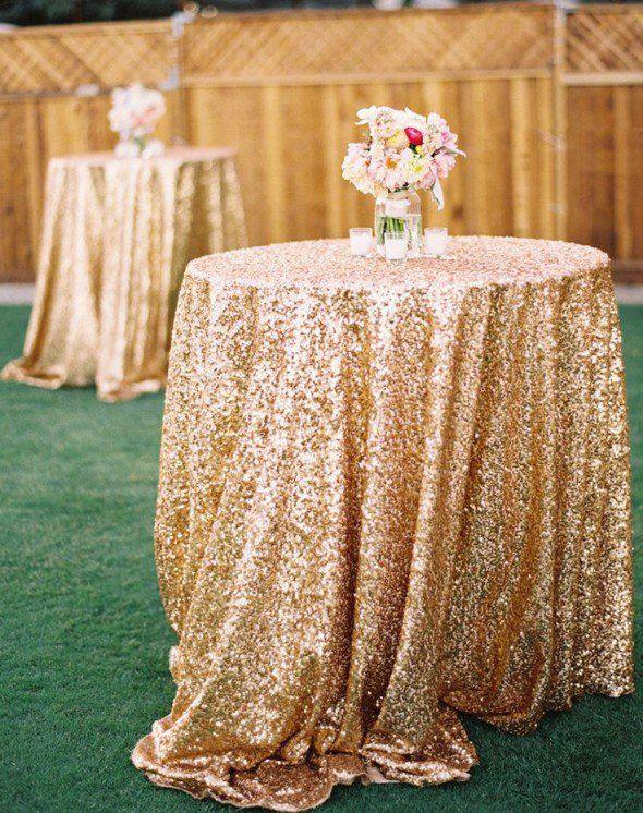 Glittery Sequin Table Runner Sequin Fabric Tablecloth for Wedding Reception - Decotree.co Online Shop