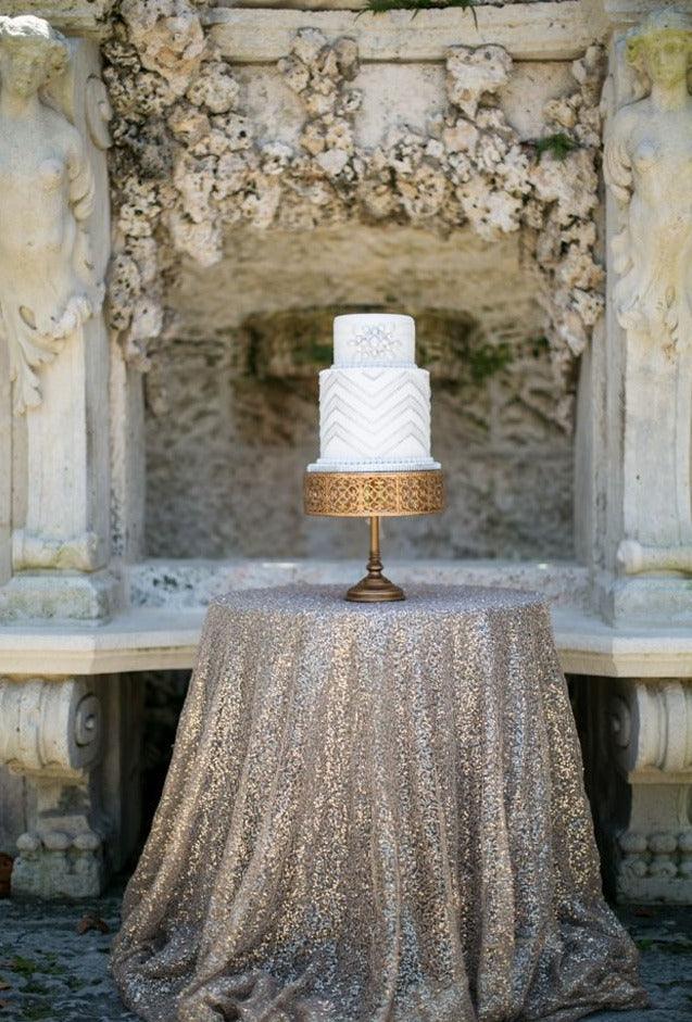 Glittery Sequin Table Runner Sequin Fabric Tablecloth for Wedding Reception - Decotree.co Online Shop