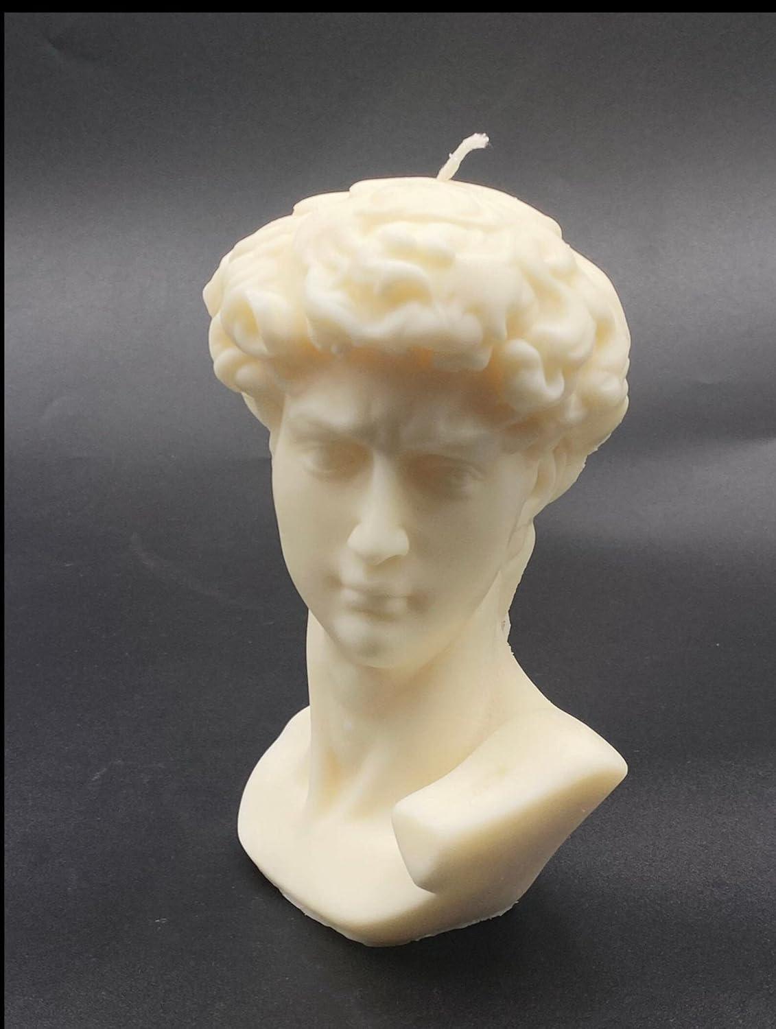 Large Bust David Statue Natural Soy Wax Scented Candle Hand Poured Aroma Candle for Home Decor - Decotree.co Online Shop