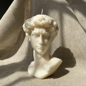 Large Bust David Statue Natural Soy Wax Scented Candle Hand Poured Aroma Candle for Home Decor - Decotree.co Online Shop