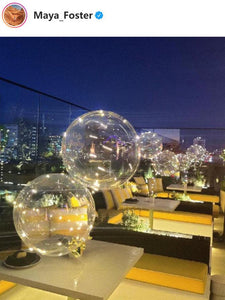 Multi-Colored Light-Up Clear Balloon Home Party Décor