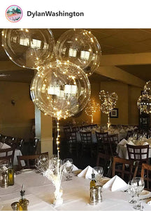 Multi-Colored Light-Up Clear Balloon Home Party Décor