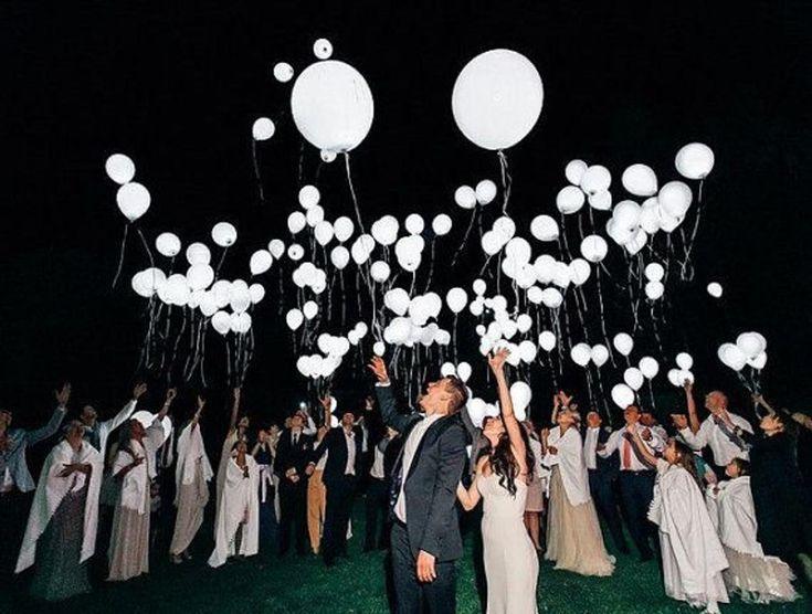 100 Pack | 12'' White Latex LED Light Up Balloons Glow Party Decor Ideas - Decotree.co Online Shop