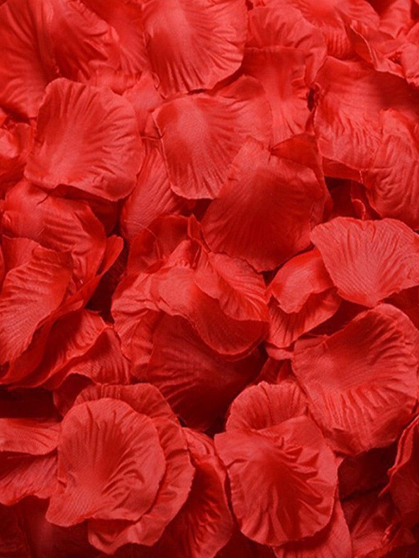 1000pcs Rose Petal Throwing Confetti, Fabric Creative Romantic Decoration For Wedding Party - Decotree.co Online Shop