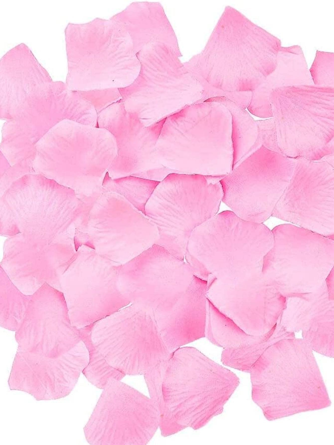 1000pcs Rose Petal Throwing Confetti, Fabric Creative Romantic Decoration For Wedding Party - Decotree.co Online Shop