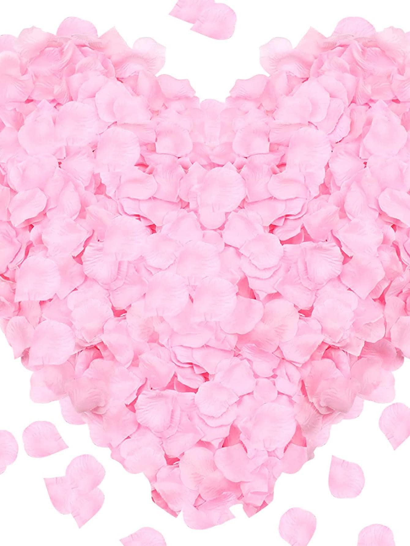 1000pcs Rose Petal Throwing Confetti, Fabric Creative Romantic Decoration For Wedding Party - Decotree.co Online Shop