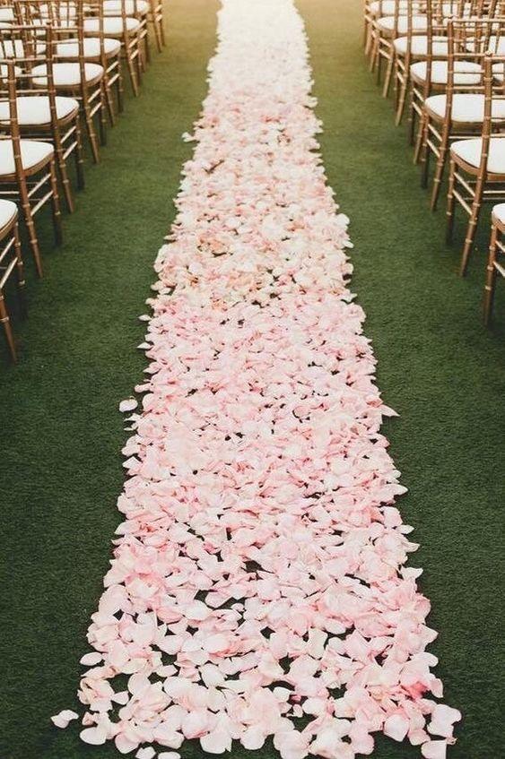 1000pcs Rose Petal Throwing Confetti, Fabric Creative Romantic Decoration For Wedding Party - Decotree.co Online Shop