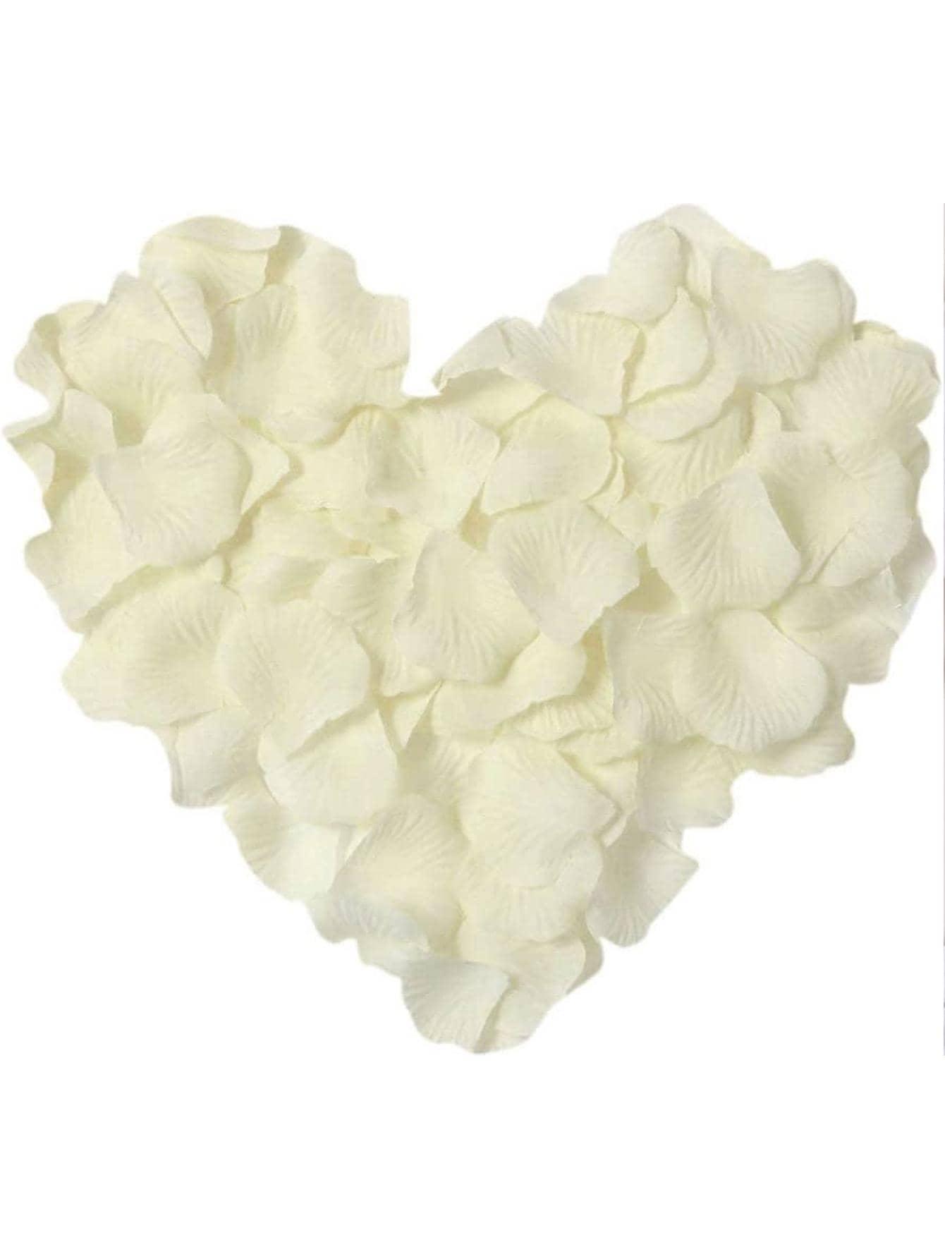 1000pcs Rose Petal Throwing Confetti, Fabric Creative Romantic Decoration For Wedding Party - Decotree.co Online Shop