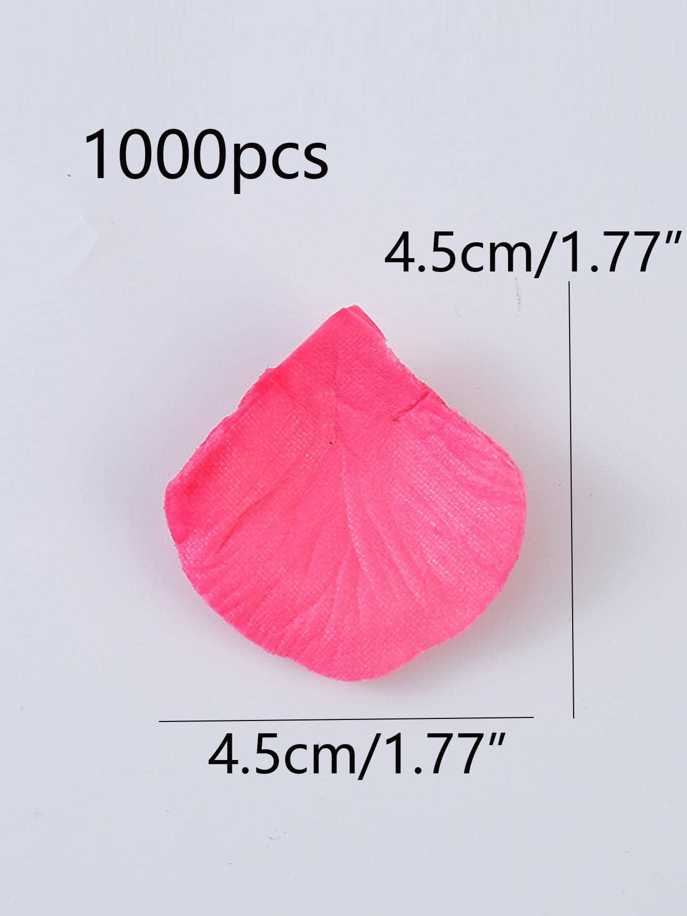 1000pcs Rose Petal Throwing Confetti, Fabric Creative Romantic Decoration For Wedding Party - Decotree.co Online Shop