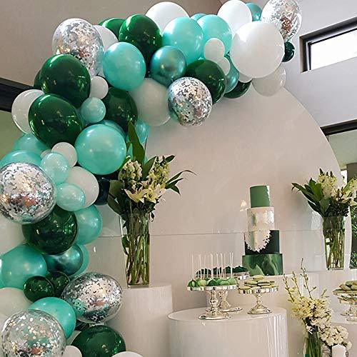 100pcs Balloon Garland Kit, Silver Confetti Balloons for Baby Shower and Weddings - Decotree.co Online Shop