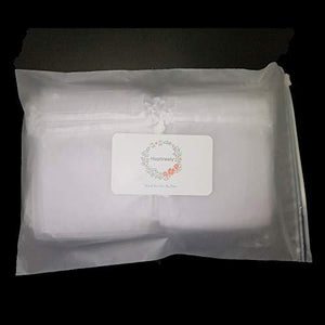 100PCS Premium Sheer Organza Bags, White Wedding Favor Bags with Drawstring - Decotree.co Online Shop