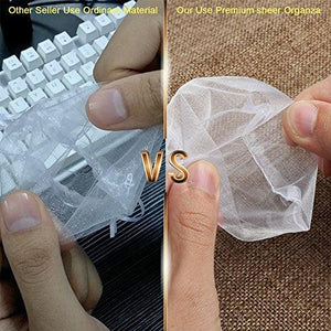 100PCS Premium Sheer Organza Bags, White Wedding Favor Bags with Drawstring - Decotree.co Online Shop