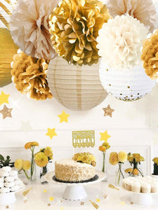 11pcs Paper Flower & Paper Lantern Set - Decotree.co Online Shop