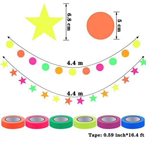 127ft Neon Party Supplies Set for Birthday Wedding Glow Party Decorations - Decotree.co Online Shop