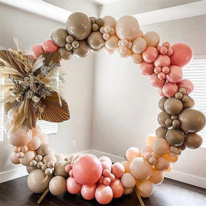 127pcs Party Balloons Arch kit Brown Blush Peach Pastel Party Balloons Wedding Baby Show Girl Boy Birthday Decorations - Decotree.co Online Shop