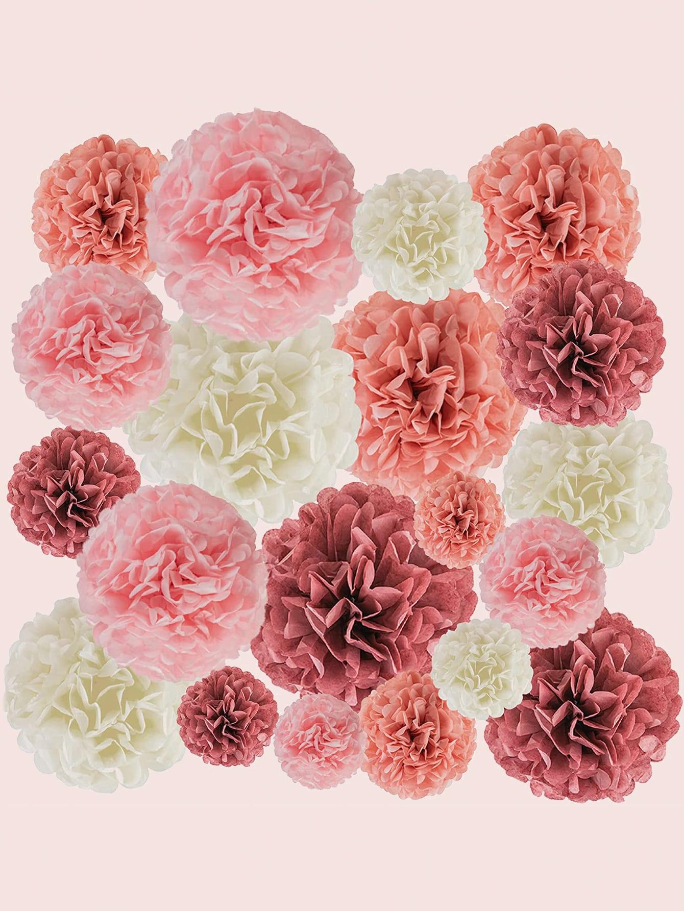 12pcs Paper Tissue Pom Pom - Decotree.co Online Shop