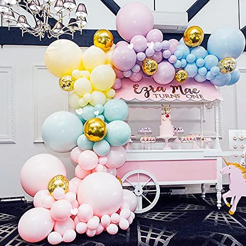 134pcs Party Balloon Arch kit Macaron Rainbow Cream Balloons Party Decoration (134PCS- Macaron) - Decotree.co Online Shop