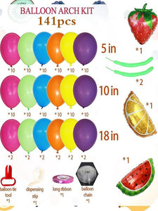 141pcs Fruit Design Balloon Set - Decotree.co Online Shop