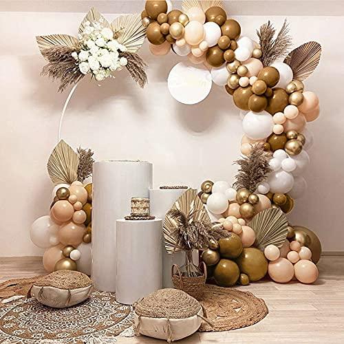 143pcs Party Balloon garland kit Peach Brown Balloons Party Decoration (143PCS- Coco Brown) - Decotree.co Online Shop