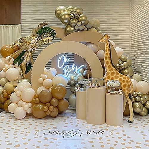 143pcs Party Balloon garland kit Peach Brown Balloons Party Decoration (143PCS- Coco Brown) - Decotree.co Online Shop