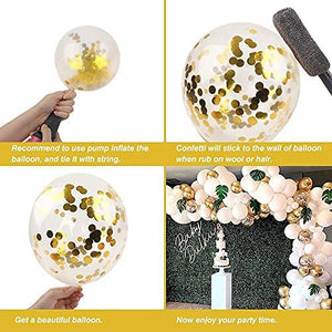 145pcs White and Gold Latex Balloons Kit for Shower, Wedding, Birthday, Anniversary, Engagements Party - Decotree.co Online Shop