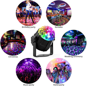 15 Colors Disco Light Ball, Sound Activated Strobe Light With Remote Control for Home Glow Birthday Wedding Parties - Decotree.co Online Shop