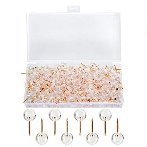 150PCS Push Pins, Rose Gold Map Thumb Tacks, Large Size Pins - Decotree.co Online Shop