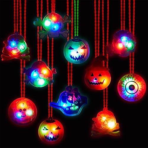 15pcs Halloween LED Necklaces Party Favors for Kids and Adults - Decotree.co Online Shop