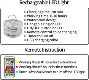 16'' Rechargeable Floating Pool Lights, Light Up Pool Toys Moon Light Ball - Decotree.co Online Shop