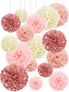 16pcs Decorative Paper Pull Flower - Decotree.co Online Shop