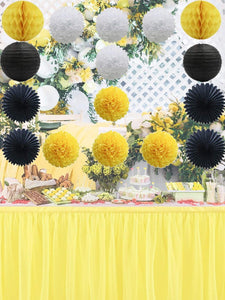 16pcs Tissue Pom Pom & Paper Lantern Set - Decotree.co Online Shop