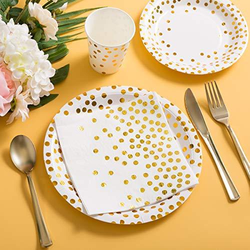 Homix 175 Piece Gold Party Supplies Set