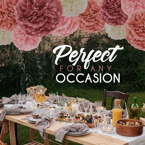 20-Piece Party Decoration Kit Hanging Tissue Paper Pom Poms for Weddings and Other Special Occasions - Decotree.co Online Shop