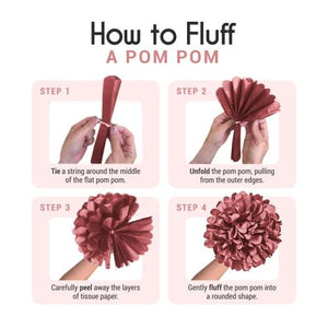 20-Piece Party Decoration Kit Hanging Tissue Paper Pom Poms for Weddings and Other Special Occasions - Decotree.co Online Shop