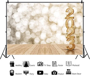 2023 Backdrop Halos Backdrop for Graduation, Glitters Bokeh Backdrop - Decotree.co Online Shop