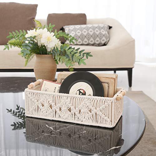 2pcs Handmade Woven Macrame Storage Baskets Boho Decor Box - Decotree.co Online Shop