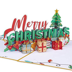 2pcs Merry Christmas Pop Up Card , Value Bundle Boxed Cards - Decotree.co Online Shop