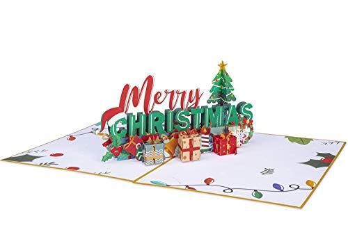 2pcs Merry Christmas Pop Up Card , Value Bundle Boxed Cards - Decotree.co Online Shop