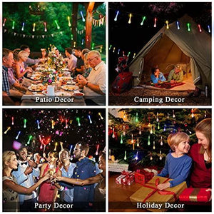 2pcs Solar Outdoor String Lights 30 LED Teardrop Lights for Patio Christmas and Wedding - Decotree.co Online Shop