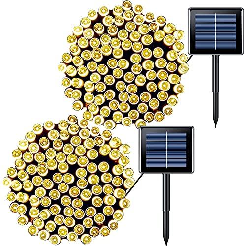 2Pcs Upgraded Solar String Lights for Christmas Outdoor Wedding Decorations - Decotree.co Online Shop