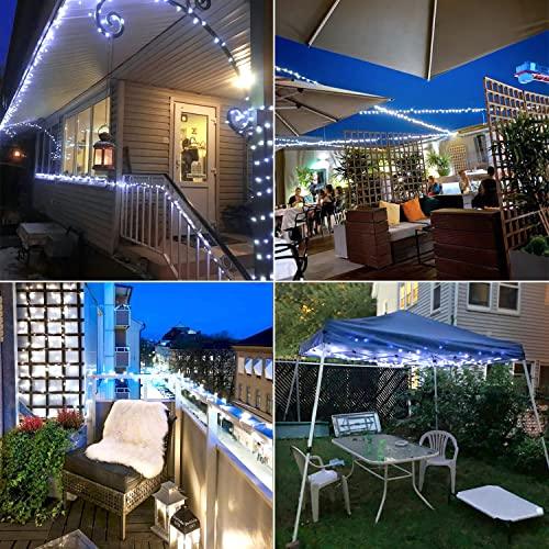 2pcs White Solar Fairy Lights for Wedding and Home Party Decorations - Decotree.co Online Shop