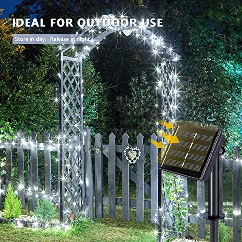 2pcs White Solar Fairy Lights for Wedding and Home Party Decorations - Decotree.co Online Shop