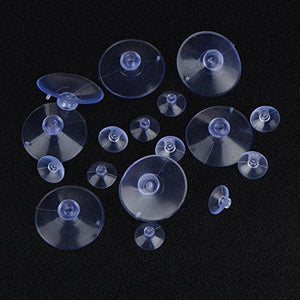 30 Packs Suction Cup Plastic Sucker Pads Without Hooks, Clear - Decotree.co Online Shop