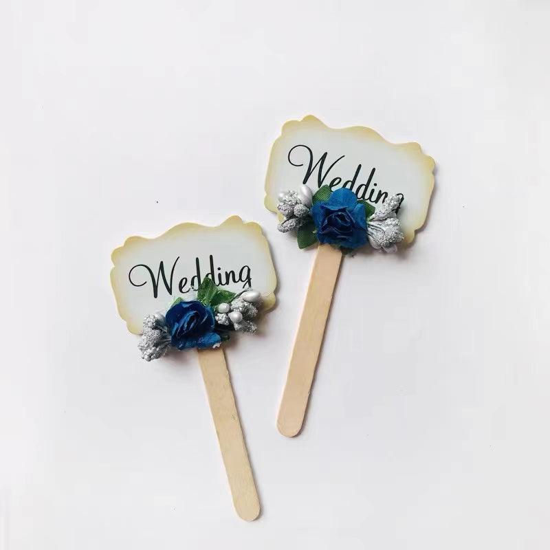 35 Pcs Navy Blue Glitter Cupcake Topper Picks for Wedding Engagement Party Cake Decorations - Decotree.co Online Shop