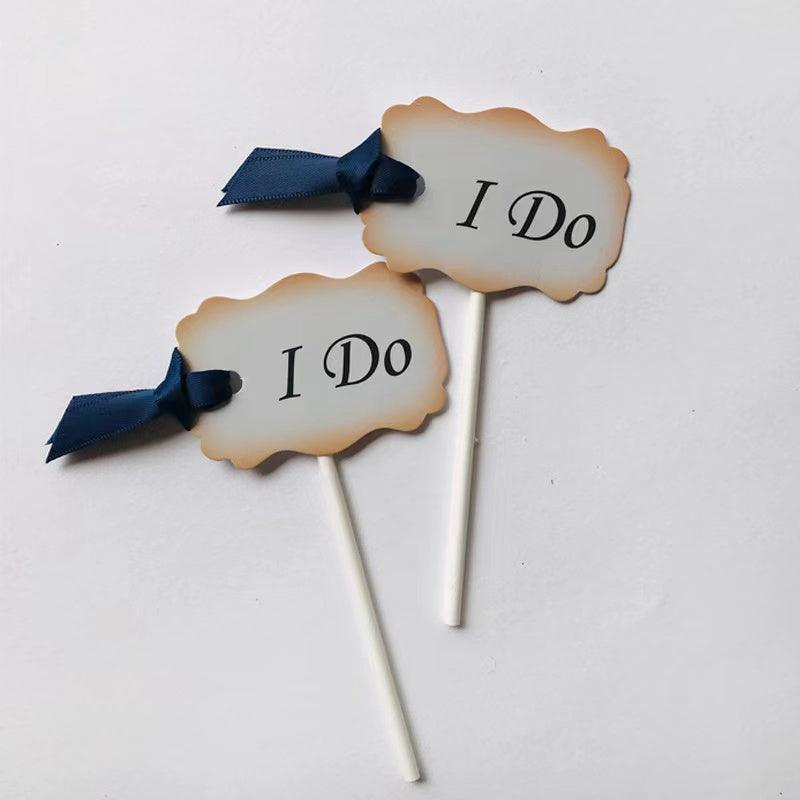 35 Pcs Navy Blue Glitter Cupcake Topper Picks for Wedding Engagement Party Cake Decorations - Decotree.co Online Shop