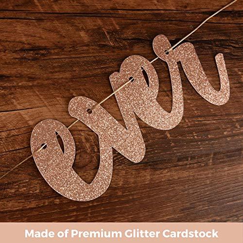 3Pcs Rose Gold Glitter Love Laughter and Happily Ever After Banner - Wedding Shower Decorations, Bridal Shower Decorations - Decotree.co Online Shop