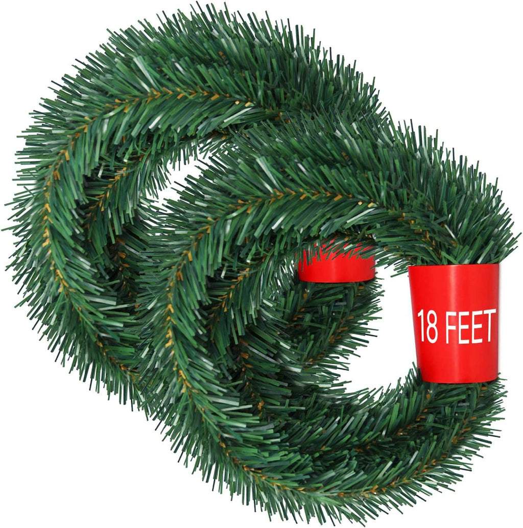 4 Strands Christmas Garland, Total 80 Feet Artificial Pine Garland Soft Greenery Garland for Holiday Wedding - Decotree.co Online Shop