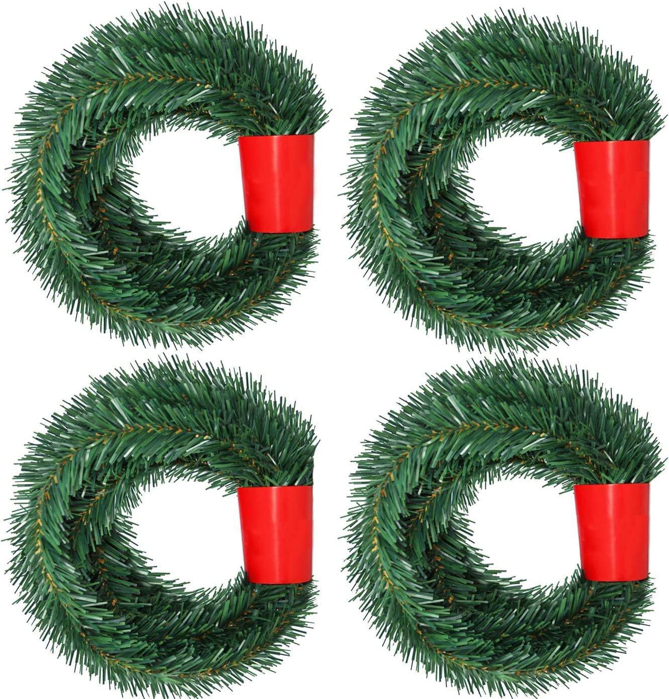 4 Strands Christmas Garland, Total 80 Feet Artificial Pine Garland Soft Greenery Garland for Holiday Wedding - Decotree.co Online Shop